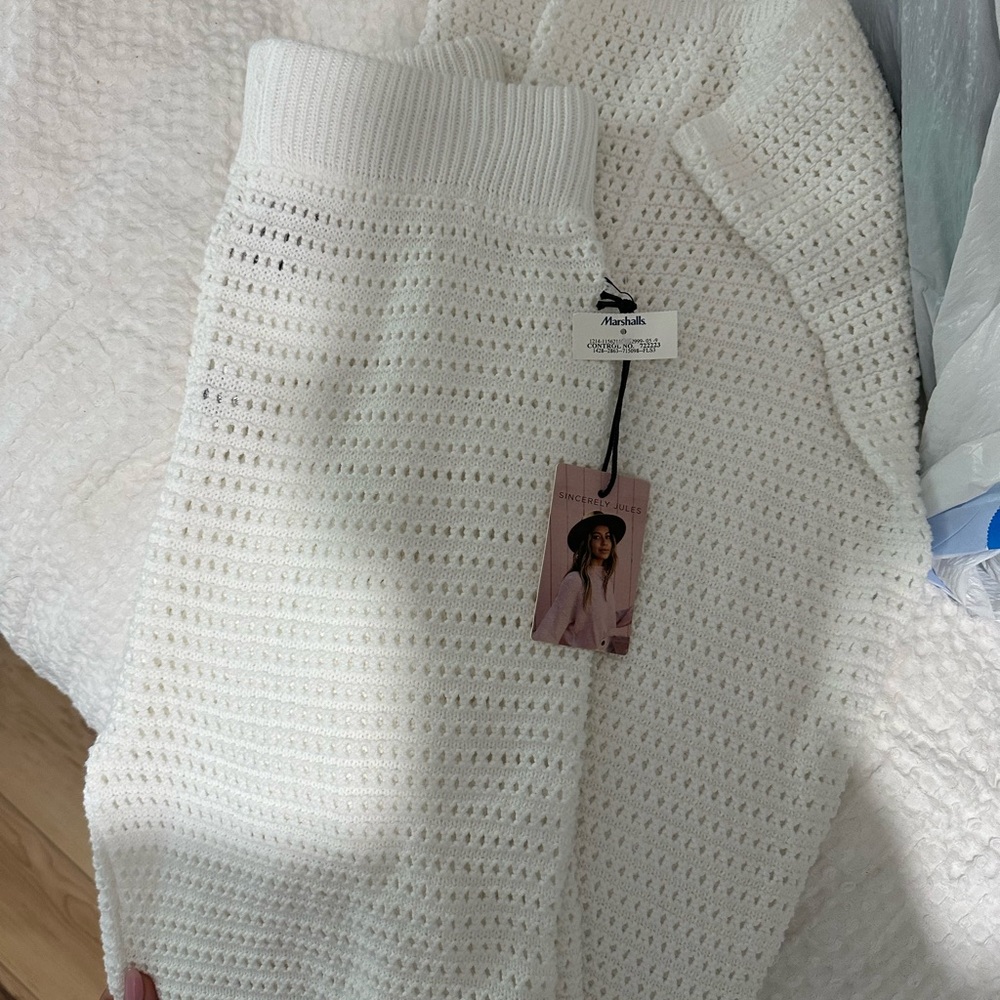 Sincerely Jules White Knit Beach pants